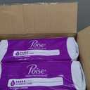 Poise Incontinence & Postpartum Pads for Bladder Leaks, 5 Drop Maximum Absorbency, Long Length, 84 Count, 