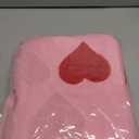 Fjfz Valentines Day Throw Pillow Covers 18 x 18 Inch Set of 2, Valentines Day Decorations Soft Plush Faux Fur Pink Love Hearts Home Decor, Bedroom Living Room Sofa Wedding Couch Cushion Case