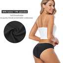 Wealurre Seamless Underwear Invisible Bikini No Show Nylon Spandex Women Panties (Small)