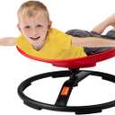 VEVOR Kids Swivel Chair, 220 LBS Capacity, Sensory Spinning Chair, Autistic Kids Sensory Toy Chair with Non-Slip Metal Base, Toddler Sit and Spin for Coordination Balance Focus Training Red
