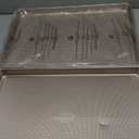 HONGBAKE 2 Pack Half Sheet Baking Pans, Non Stick Baking Sheet for Oven, 57% Thicker Carbon Steel Cookie Sheets for baking, 17.5" x 12" Cookie Trays (Champagne Gold)