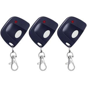 Kingdder 3 Pieces Gate Opener Remote Compatible with Multicode 300mhz 10 Dip Switch 3089 3060 3070 Garage Door Opener Remote Control with Keychain(Purple, White)