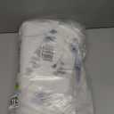 DDQQ 4Pcs Flower Shower Curtain Set with Floral Bathroom Sets, Blue Floral Shower Curtain with 12 Hooks, Bathroom Decor with Rugs Bath Accessories with Shower Curtains for Bathroom Toilet Lid Cover