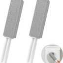 2 Pack Pumice Cleaning Stone with Handle, Toilet Bowl Cleaner Toilet Brush with Non-Slip Long Plastic Handle for Kitchen/Bath/Pool/Household Cleaning