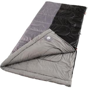 Coleman Biscayne Warm-Weather Sleeping Bag, 40F Camping Sleeping Bag for Adults, No-Snag 2-Way Zipper for Ventilation with Stuff Sack Included, Fits Adults up to 6ft 4in Tall, Pfas-free