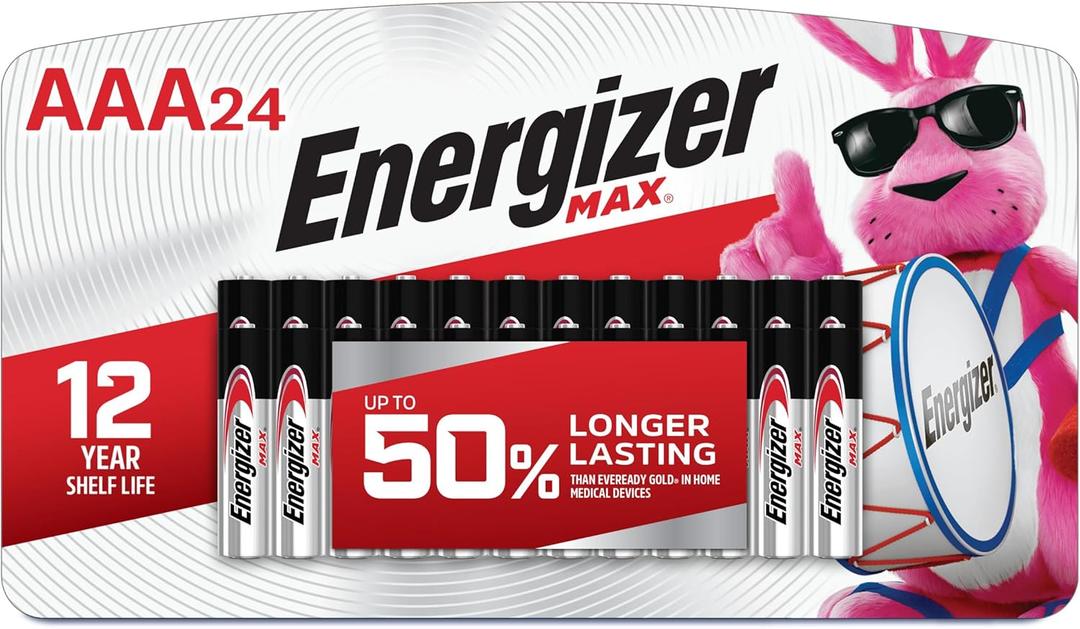 Energizer MAX AAA Batteries (24 Pack), Triple A Alkaline Batteries