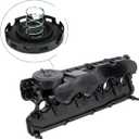 07K103469L Valve Cover w/PCV Valve Replacement for 2006-2014 VW Jetta Golf Passat Beetle Rabbit 2.5L Part# 07K-103-469-L, 07K-103-469-F