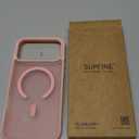 SUPFINE Magnetic for iPhone 17 Pro Max Case with Screen Protector (Compatible with MagSafe)(Military Grade Drop Protection) Translucent Matte Shockproof with Anti-Fingerprint Phone Cover,Light Pink