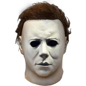 MILRCH Michael Myers mask 1978 Halloween Movie Latex mask, Realistic Horror mask Scary Cosplay mask. (White)