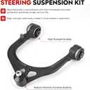 Front Upper Control Arm with Ball Joints Suspension Kit Fit for 1999-2006 Chevrolet Silverado GMC Sierra 1500 RWD Tie Rod Ends Sway Bar Stabilizer Links K80942-10pcs