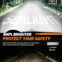 SEALIGHT 9005 H11 LED Bulbs Combo, 80000LM 10X Super Bright 6500K White, HB3 H8/H9/H16 Fog Headlight, 1:1 Real Size Plug-N-Play Pack of 4