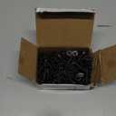 WenSilon(100 PCS) 1/4" x1-1/4 Black Concrete Screw Anchor Black Flat Head for Anchoring to Masonry, Block or Brick Stucco