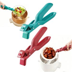 2 Pieces Of Anti-Scald Bowl Tongs, Hot Plate Clamp, Multi-Angle Flat-Bottom Pan Clamp Tool, Kitchen Silicone Non-Slip Tongs, Suitable For Kitchen Pots, Bowls, And Basins.
