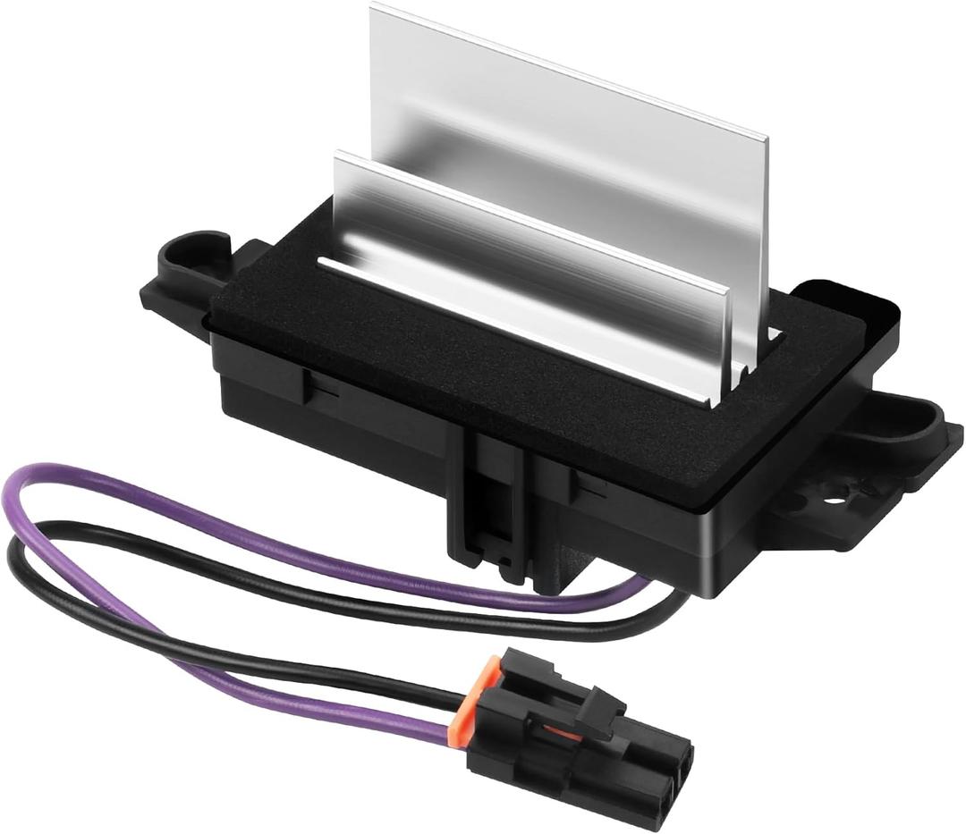 HVAC Blower Motor Resistor Control Module Fit for 2003 2004 2005 2006 Chevy Silverado 1500 2500 Tahoe Trailblazer Avalanche Suburban GMC Sierra Yukon Envoy Cadillac Escalade 15-80567, 89018778, 4P1516