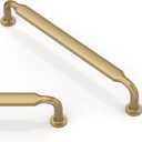 10 Pack Champagne Bronze Cabinet Pulls 6.3 Inch(160mm) Kitchen Cabinet Handles Solid Zinc Alloy Cabinet Hardware Drawer Pulls