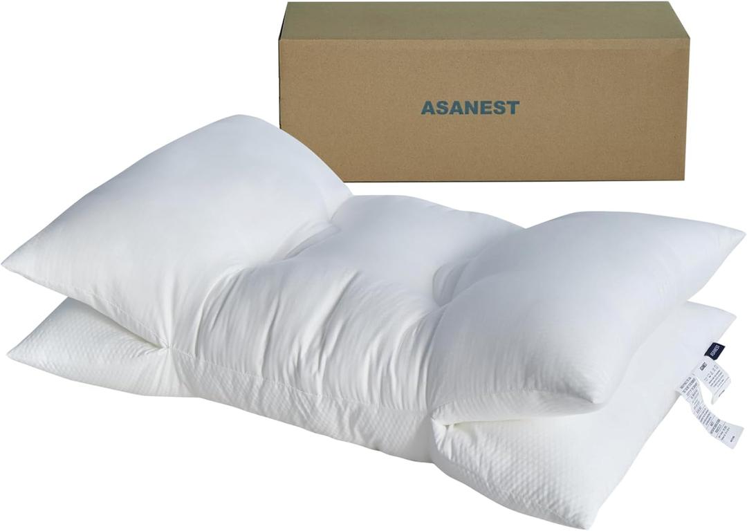 Cervical Pillow for Adults,Ergonomic Neck Support Pillow for Side, Back and Stomach Sleepers,Waterproof and Breathable Pillowcase,Queen Size Bed Pillows for Sleeping,Comfort for Neck and Shoulder Pain