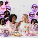 2 x 48 Pcs Women's History Month Balloons Empowerment Feminist Rights Female Awareness Inspirational Pink Purple Black Balloon for March Women's Day Party Decoration Supplies