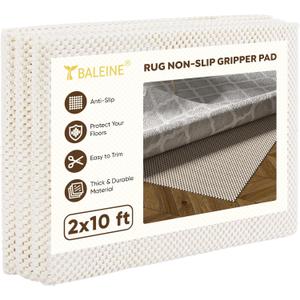BALEINE Non Slip Rug Pad Rug Gripper for Hardwood Floors, Extra Thick Non Slip Mat Under Carpet (2'x10')