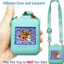 JCHPINE Silicone Cover Case for Bitzee Interactive Digital Pet and Case, Protective Skin Sleeve for Bitzee Virtual Electronic Pets Accessories (for Original 15 Animals) (Teal)