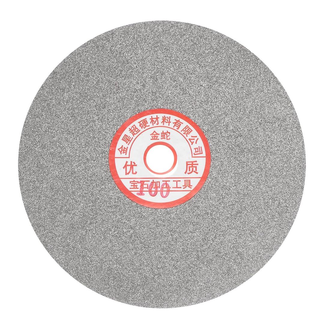 uxcell Diamond Sanding Grinding Disc, 6-Inch (150mm) Grit 100 5/8" Arbor Hole, Flat Lap Disk Polishing Discs Abrasive Wheel for Gemstone Tile Porcelain Glass Stone Metal