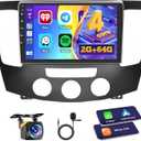 Hikity Android Car Stereo for Hyundai Sonata 2009-2010 (Manual A/C) Radio 2+64GB 9 Inch Touchscreen Car Radio Wireless Carplay Android Auto Support GPS Navigation WiFi Bluetooth FM EQ Backup Camera