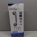 TAILI Grab Bars for Bathtubs and Showers 2 Pack Suction Grab Bar, Heavy Duty Shower Handle Removable Bath Handrails for Seniors and Elderly, Bathroom Safety Grip No Drilling Waterproof,Grey (16.8", Gray)