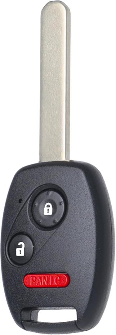 SUPALAND Key Fob Keyless Entry Fits for 2005 2006 2007 2008 Honda Pilot Remote Control Head Key Replacement CWTWB1U545 35111-S9V-325 ID46 3 Button