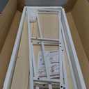 2-Tier Desktop Bookshelf & Hutch - Fits Over Large Monitors - Modern Desk Organizer with Metal Frame - Vertical Storage for Small Desks, Home Office, Dorm, Makeup Vanity (Blonde Wood/White)