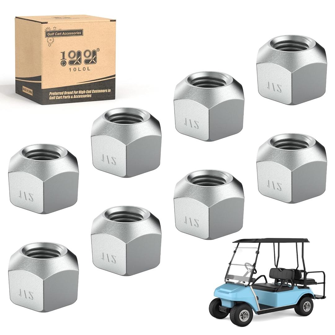 Lug Nuts for Club Car 1010984 416-1201011390, Cushman 800573, EZGO 14723-G1, 1701160, 350 Jacobsen 14723-G1, 1701160, 6350 (8 PCS/Pack)