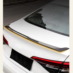 Spoiler for Honda Civic Sedan 2022-2024 2025 Rear Trunk Car Rear Spoiler Wing Adhesive for Civic 11 th Gen Exterior Accessories (Black, Rear Trunk Spoiler)