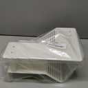 WEAVERBIRD Turtle Basking Platform, Turtle Tank Platform Aquarium Animal Sink Wharf, Double Decker Reptile Habitat, Climbing Shelf Turtle Tank Dock Floating Decor, Floating Turtle Dock, White