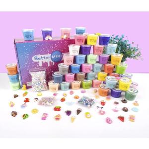 45 Pack Mini Butter Slime Kit, Scented Slime Party Favor Gifts, Soft & Non-Sticky, DIY Putty Toys for Kids, Stress Relief Toy, Classroom Reward for Girls Boys Easter Basket Stuffers 45 Pack Mini Butter Slime Kit, Scented Slime Party Favor Gifts, Soft & Non-Sticky, DIY Putty Toys for Kids, Stress Relief Toy, Classroom Reward for Girls Boys Easter Basket Stuffers