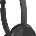 JVC HA-S23W Wireless Headphones - On Ear Bluetooth Headphones, Foldable Flat Design, 17-Hour Long Battery Life (Black)