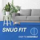 Yes4All EVA Interlocking Mats, Puzzle Floor Tiles, Foam Floor Padding with Border for Furniture, Home Space, Living Room, Garage 11,15,32,99 SQFT (Blue)