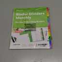 Monthly Dividers for 3 Ring Binder - (Set of 3), 8.5 x 11" Letter Size, Writable A-Z Tabs - Ideal for Organizing Paper at Work, School, or Home