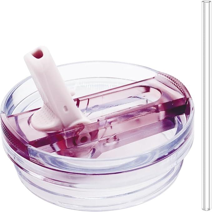 Dreamfocus 30 oz Leak Proof Flip Straw Lid Replacement for Stanley 30 oz Quencher H2.0 and ProTour Tumbler