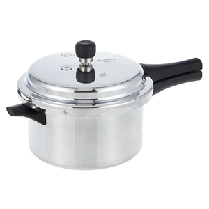 Prestige Popular Aluminum Pressure Cooker, 4 Liters, Silver