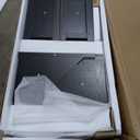 Crosley Furniture Camden TV Stand for 50+ inch TVs, Entertainment Center with Adjustable Storage Shelves, Black