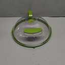 Microwave Cover for Food, 12 Inch Plastic Microwave Splatter Cover with Handle Water Storage Box and Adjustable Steam Vents Holes Microwave Plate Covers for Plates Bowls and Cups