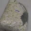 Duovlo 12 Piece Artificial Silk Wisteria Vine 3.6 Feet Ratta Hanging Flower Garland String Home Party Wedding Decor (White)