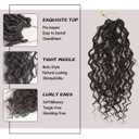 Vemet Goddess Locs Crochet Hair,8 Inch 9 Packs Faux Locs Synthetic Crochet Hair for Black Women, Boho Style Pre looped crochet with Curly Ends