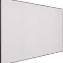 Bulletin Board 30 x 20 inches, Lavender Gray Pin Board, Black Aluminum Framed Fabric Cork Board with 10 Push Pins