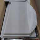 DUMOS Dresser for Bedroom, Storage Organizer with 9 Drawers, Chest of Drawers with Fabric Bins, Sturdy Metal Frame, Wood Tabletop for Guest Room, Closet, Entryway, White