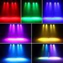 HOLDLAMP Rechargeable Par Lights 36W RGB Battery Powered, Wireless LED Par Lights DJ Uplights Sound Activated& Remote Control for Wedding Events Club Party Church Stage Lighting, 4 Pack