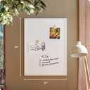 U Brands Farmhouse Magnetic Dry Erase Board White Board, 24" x 18", White Wood Style Frame, Includes 2 Magnets