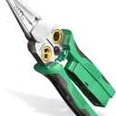 8 in 1 Wire Stripping Pliers with Voltage Tester, Multi-function Wire Stripper Electrician's Pliers, Electric Wire Stripping Tool, Electrician Repair Tool (Green)