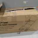 Push Lawn Sweeper 21" Walk Behind Leaf Collector for Lawn and Yard with 103L Hopper Bag Adjustable Height Grass & Leaf Picker for Lawn Cleanup