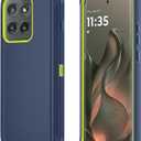 Qinmay Phone Case for Motorola Moto Edge 5G 2025 Case, Heavy Duty Shockproof & Dropproof 3-Layer Cover Phone Case for Moto Edge 2025(Dark/Blue/Green)