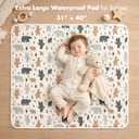 Baby Waterproof Bed Pad Washable Mattress Pad Reusable Underpads Bed Wetting Incontinence Cover for Baby Toddler Children and Adults 31"L x 20"W
