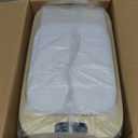 MOPALL Touchless Bathroom Can with Lid, 3 Gallon / 12L Slim Motion Sensor Garbage Bin, Automatic Waste Basket for Bedroom, Office & Narrow Spaces, White & Gold